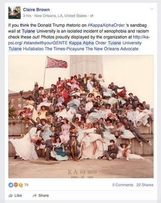 Illustration for article titled Tulane's KA Frat Builds Sandbag Wall Around House That Reads 'Make America Great Again'Â
